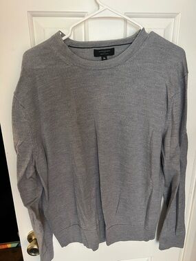 Banana Republic Men's Light Gray Crewneck Sweater